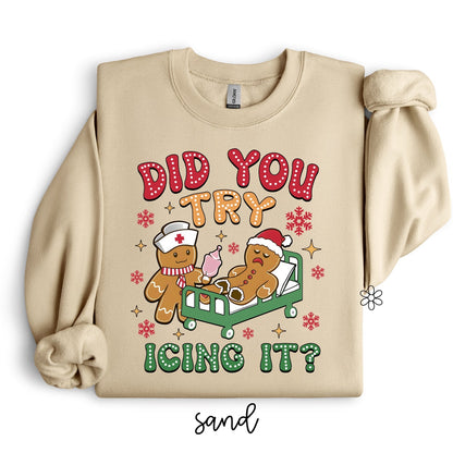 Gingerbread Did You Try Icing It Tee/Long Sleeve Tee