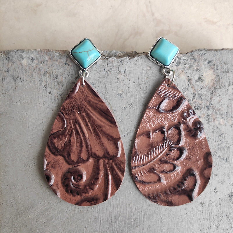 Turquoise Teardrop Earrings