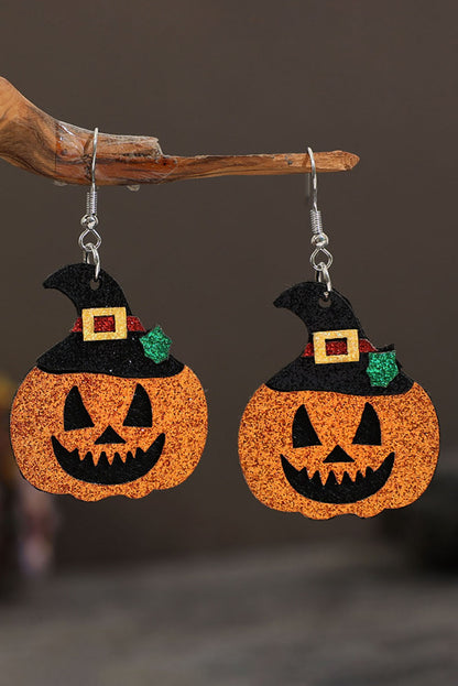 Halloween Pumpkin Dangle Earrings