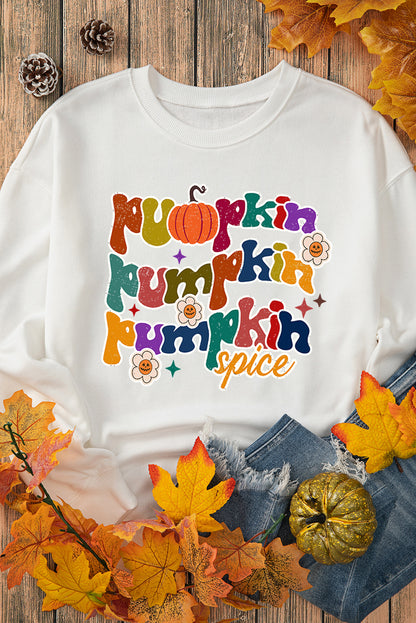 Cute Pumpkin Spice Graphic Sweatshirt