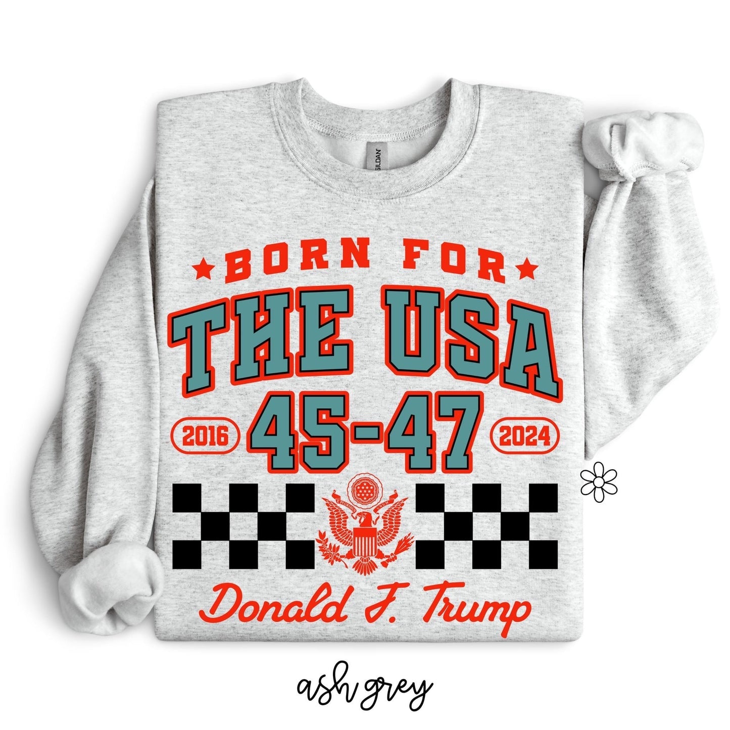 Red Born for The USA Trump Tee