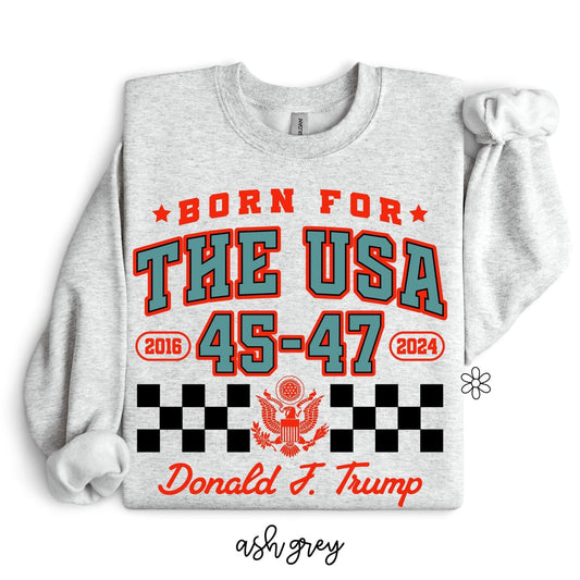 Red Born for The USA Trump Tee