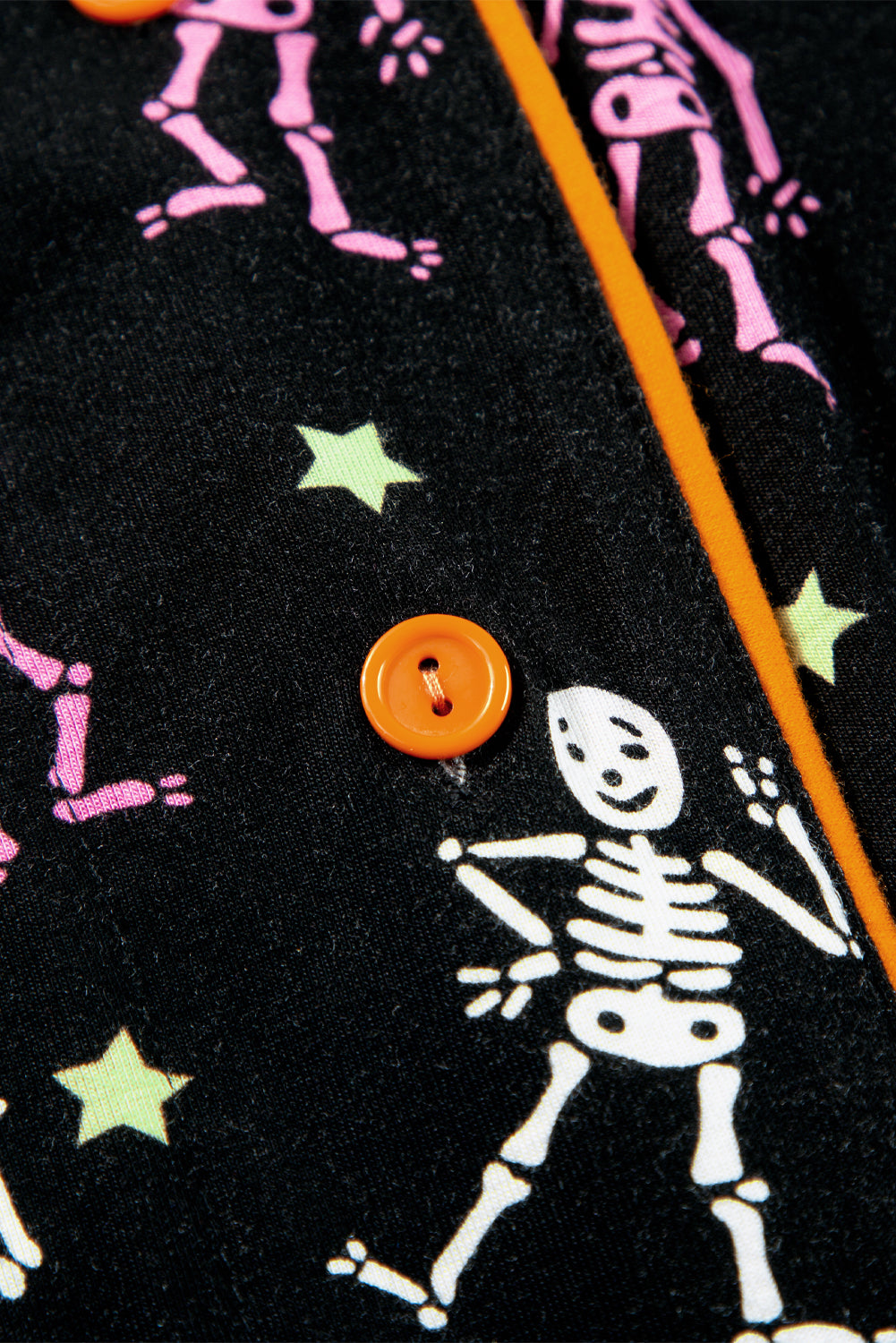 Halloween Pattern Short Sleeve Shirt Pajama Set