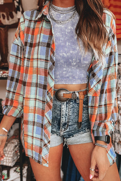 Plaid Print Loose Vintage Shirt